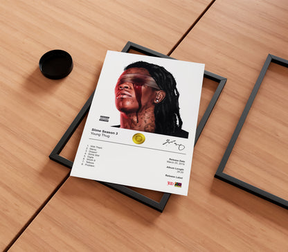 Young Thug 'Slime Season 3' Album Poster