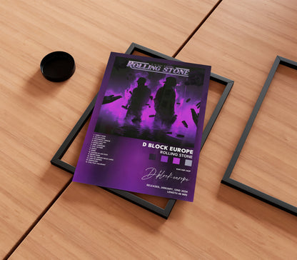 D-Block Europe 'Rolling Stone' Album Poster